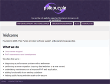 Tablet Screenshot of palepurple.co.uk